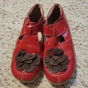 Livie&Luca Sz2 Red Blossom Shoes